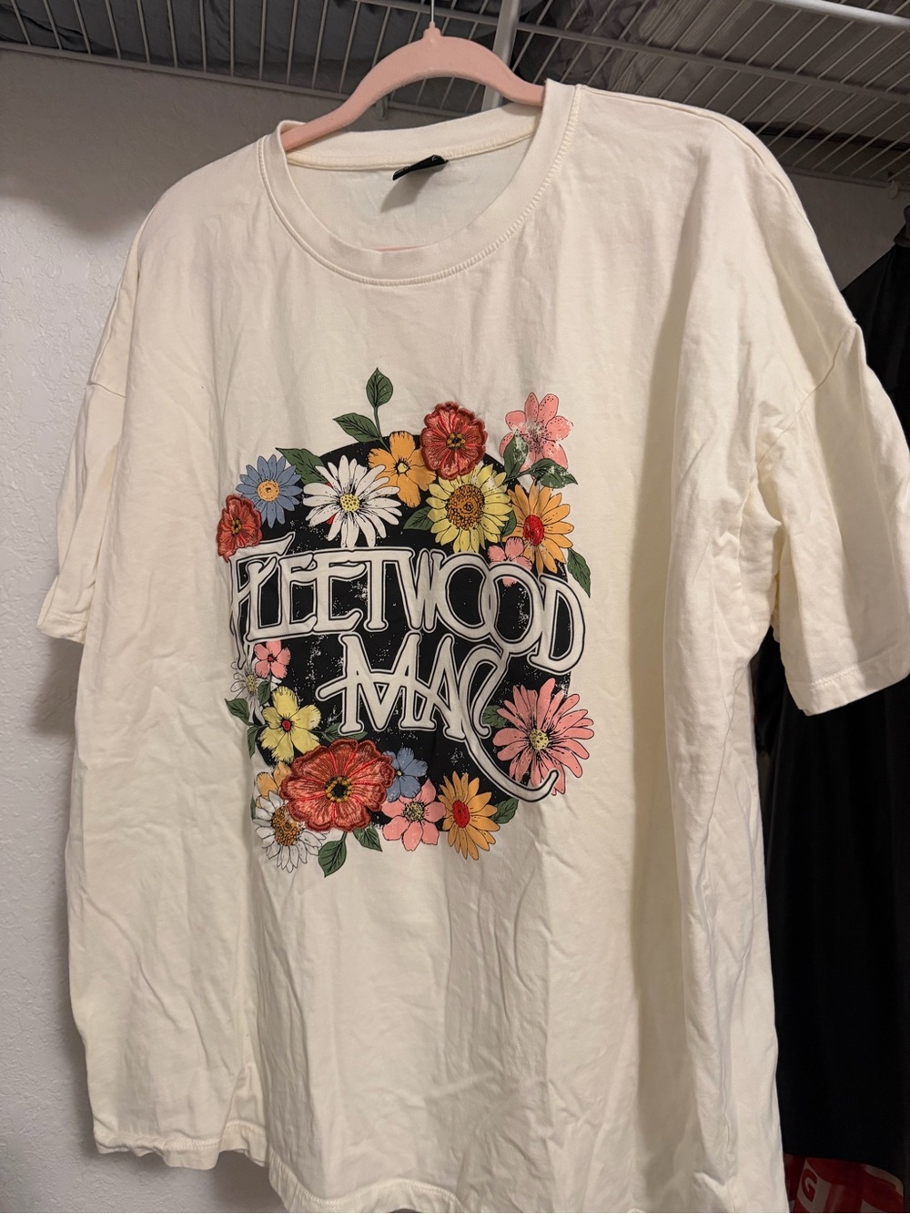 Fleetwood Mac Short Sleeve Floral Graphic Tee - White
